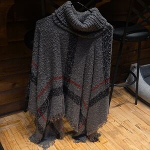 Sweater Turtleneck Poncho